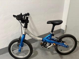 Bici infantil con adaptador manillar