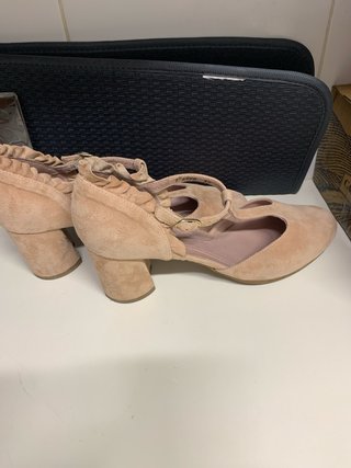 Zapatos Wonders Talla 40 Rosa Nude