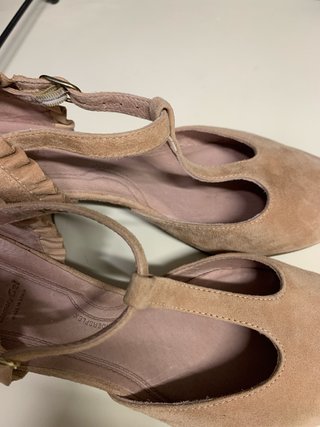 Zapatos Wonders Talla 40 Rosa Nude