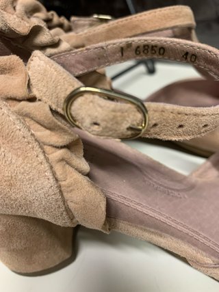 Zapatos Wonders Talla 40 Rosa Nude