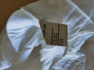 Pantaloni ampi lino Colour Lab bianchi