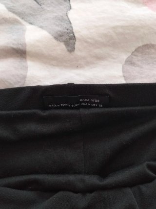 Falda larga Zara negra