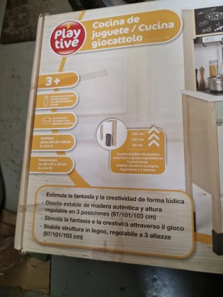 Cocina de Juguete Play Tive Madera, sin estrenar