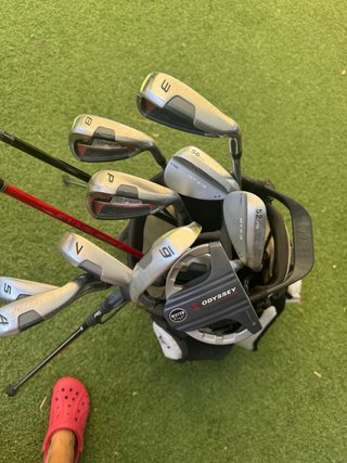 Juego de palos de golf con bolsa