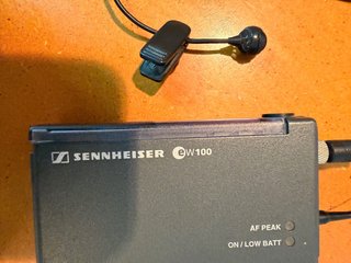 Micrófono corbata Sennheiser EW100 Negro