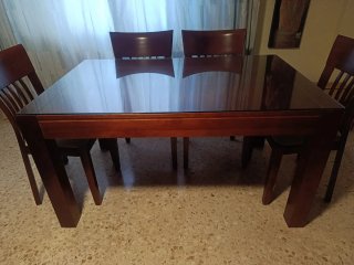 Mueble de salón madera wengue