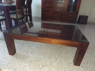 Mueble de salón madera wengue