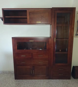 Mueble de salón madera wengue
