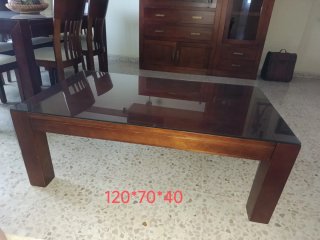 Mueble de salón madera wengue