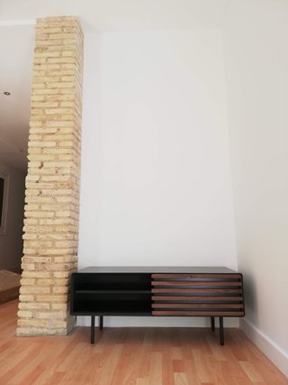 Mueble TV MADE Negro y Madera