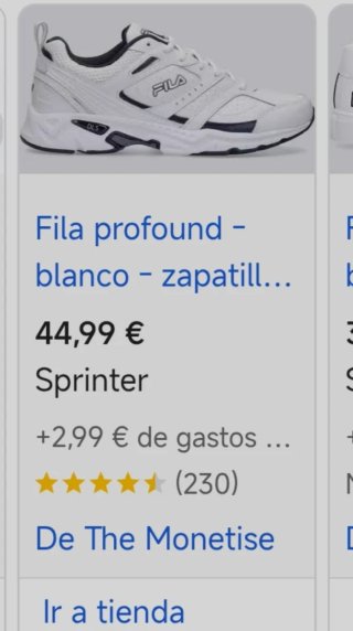 Zapatillas Fila Profound Blancas Talla 40