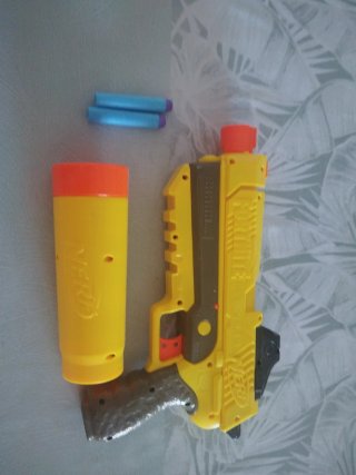Pistola Nerf Amarilla Colaboración Con Fornite