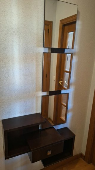 Recibidor con espejo y cajón