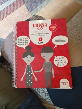 LIBRO DE MATEMÁTICAS (metodología Singapur) de SM