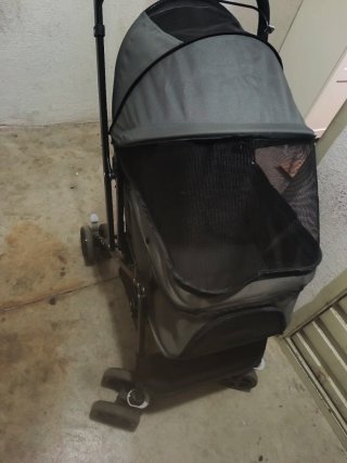 Carrito para perros plegable