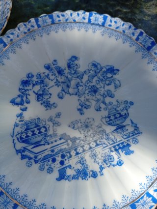 Conjunto 2 Platos Antiguos Porcelana Santa Clara