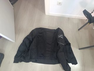Chaqueta de moto SPYKE negra