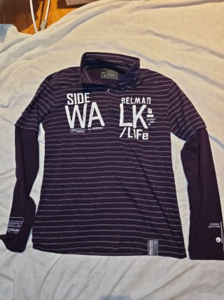 Camiseta manga larga BELMAN rayas