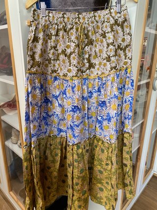 Conjunto Zara Top y Falda Estampado Flores