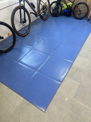 Suelo técnico para gimnasio 9m2