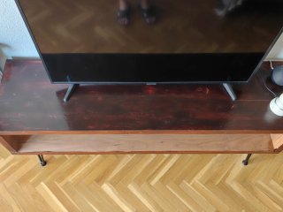 Mueble TV Madera Pino y Hierro