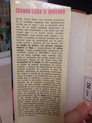 Lote Evan Hunter 2 libros Ed. Caralt 1962/1975