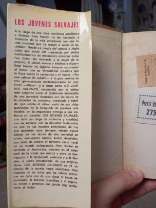 Lote Evan Hunter 2 libros Ed. Caralt 1962/1975