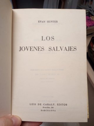 Lote Evan Hunter 2 libros Ed. Caralt 1962/1975