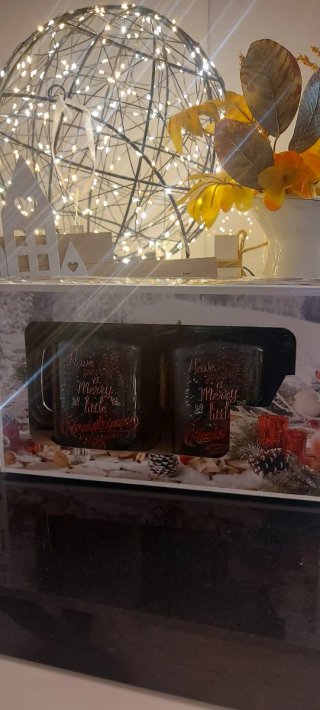 2 jarras Navidad con pajita