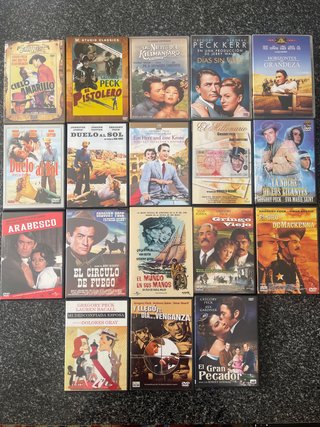 Lote 18 DVDs Gregory Peck.(B27)