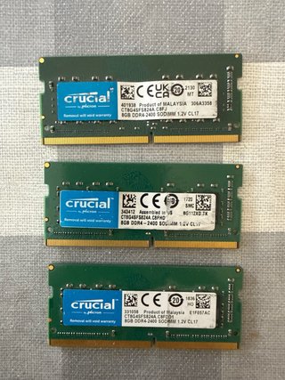 14 Memorias RAM Corsair, Crucial, G.Skill