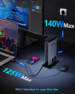 Estación de Acoplamiento WAVLINK PD140W