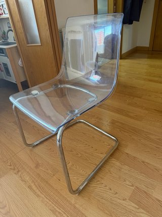 Conjunto 6 Sillas Tobias Ikea Transparentes
