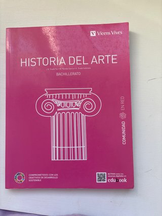 Libro de historia del arte de segundo de bachiller