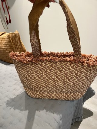 Bolso de rafia para playa