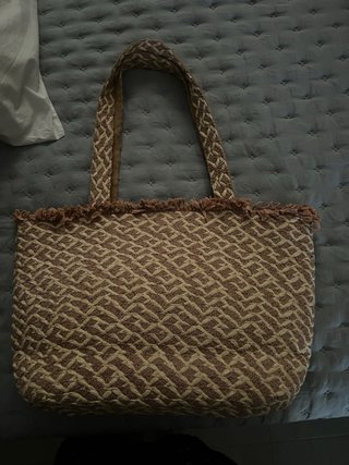 Bolso de rafia para playa