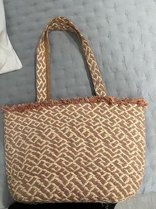 Bolso de rafia para playa