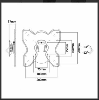 Soporte TV Aisens WT42T-003 23-42 Inclinable