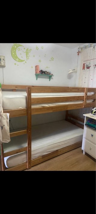 Estructura de Litera , pino IKEA MYDAL 90X200