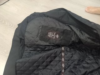 Chaqueta de moto negra try motor
