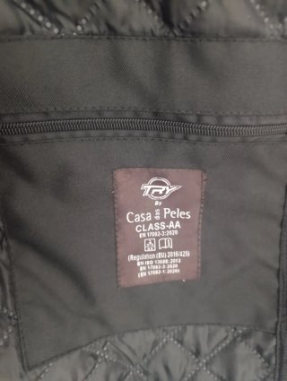 Chaqueta de moto negra try motor