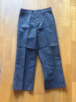 Pantalón fallero rayas negro y gris