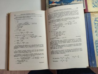 Lote de 4 libros de texto antiguos españoles