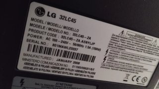 Televisor LG Negro con TDT