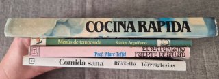 Lote 4 libros de comida sana y de temporada