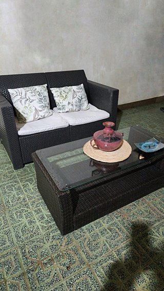 Conjunto de jardín: sillón y mesa