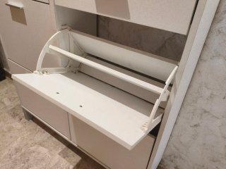 Mueble zapatero entrada con espejo