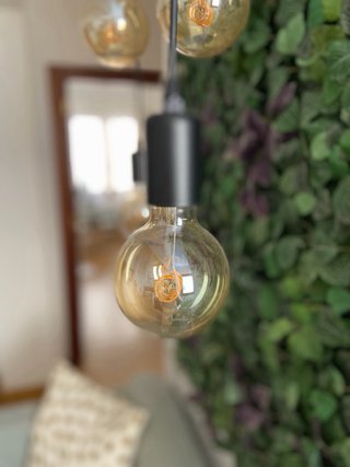 Lámpara colgante decorativa bombillas inlcuidas