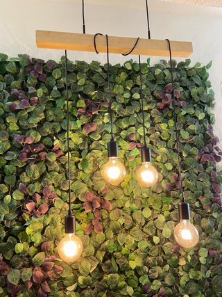 Lámpara colgante decorativa bombillas inlcuidas