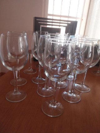 Copas de vino de cristal